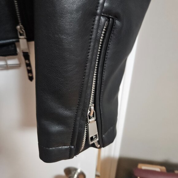 Rebecca Minkoff Vegan Moto Jacket - Size L - Picture 4 of 7